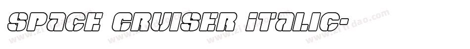Space Cruiser Italic字体转换